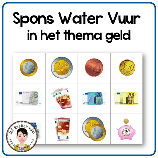 Voorbeeld van Spons Water Vuur in het thema geld