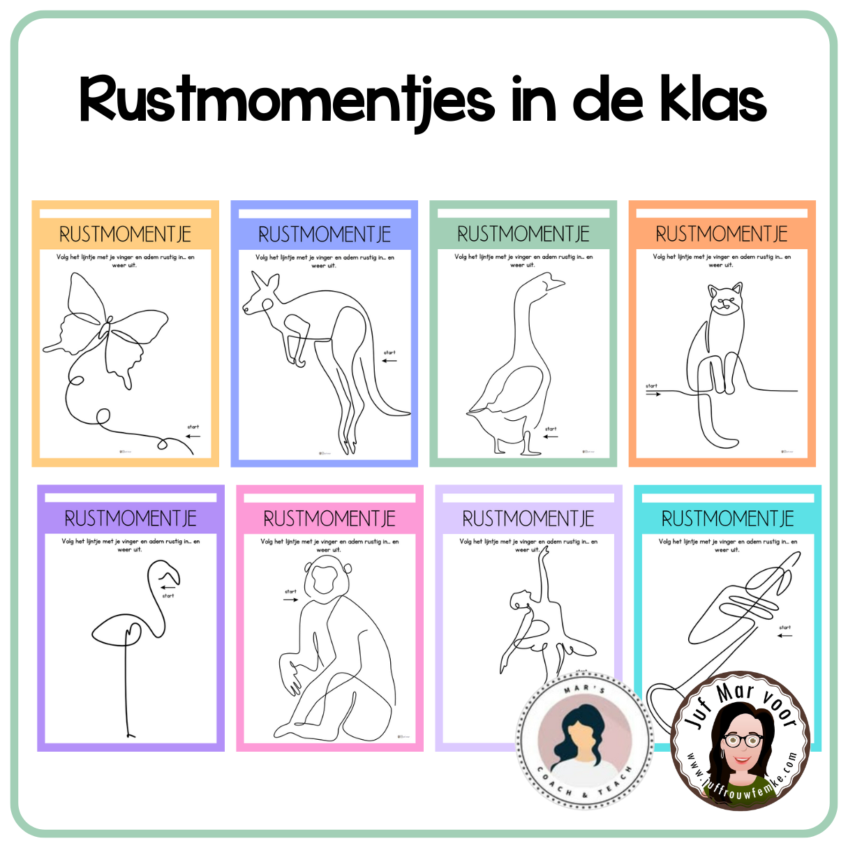 Rustmomentjes in de klas - Juffrouw Femke, image size:1215x1215